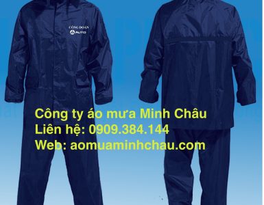 Nhận in áo mưa vải dù in logo số lượng ít