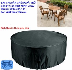 Bạt phủ bàn ghế vải dù chống nước