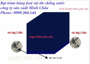 Nhận may áo trùm vải dù chống nước