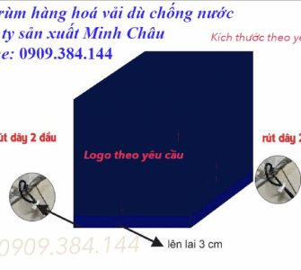 Nhận may áo trùm vải dù chống nước