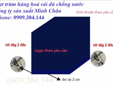 Nhận may áo trùm vải dù chống nước