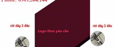 Áo che hàng chống nước mưa in logo vải dù