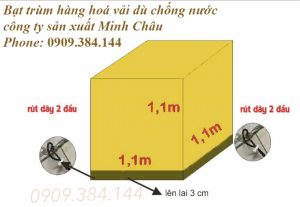 May áo che hàng hoá vải dù tổ ong