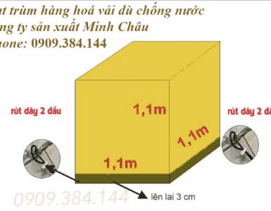 May áo che hàng hoá vải dù tổ ong