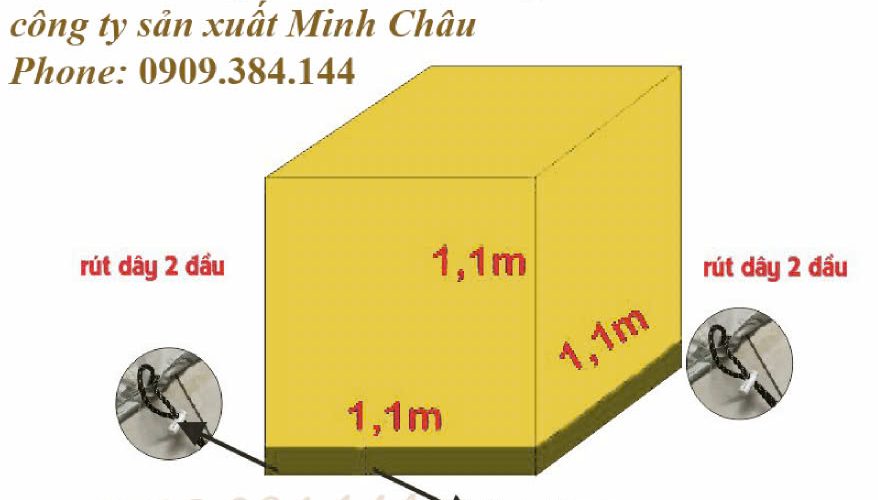 May áo che hàng hoá vải dù tổ ong