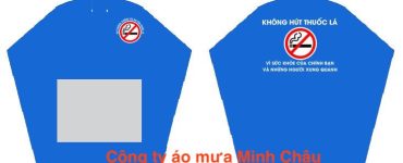 Áo mưa quây vải dù in logo