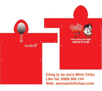 Áo mưa vải dù in nhiều màu