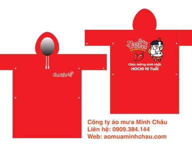 Áo mưa vải dù in nhiều màu