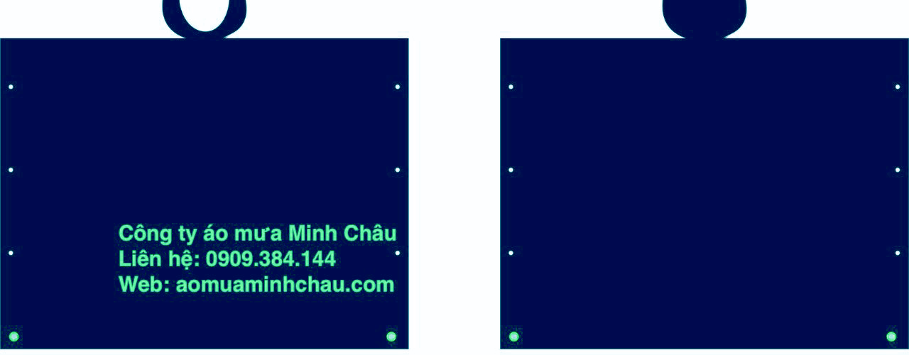 Áo mưa full size vải dù