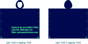 Áo mưa full size vải dù 