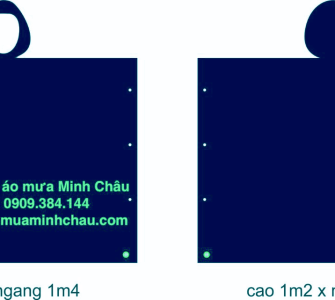 Áo mưa full size vải dù