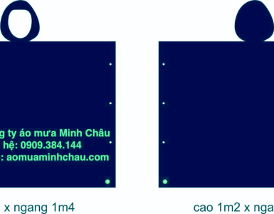 Áo mưa full size vải dù