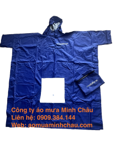 Áo mưa vải dù có kiếng đèn in logo