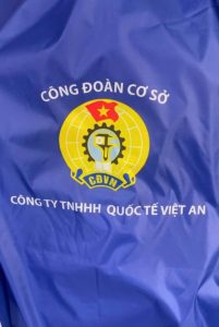 Áo mưa vải dù da cá công đoàn cơ sở