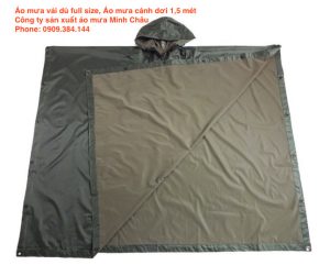 Áo mưa cánh dơi vải dù full size