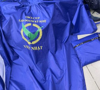 ÁO MƯA IN ẤN CÔNG ĐOÀN VẢI DÙ