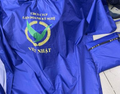 ÁO MƯA IN ẤN CÔNG ĐOÀN VẢI DÙ